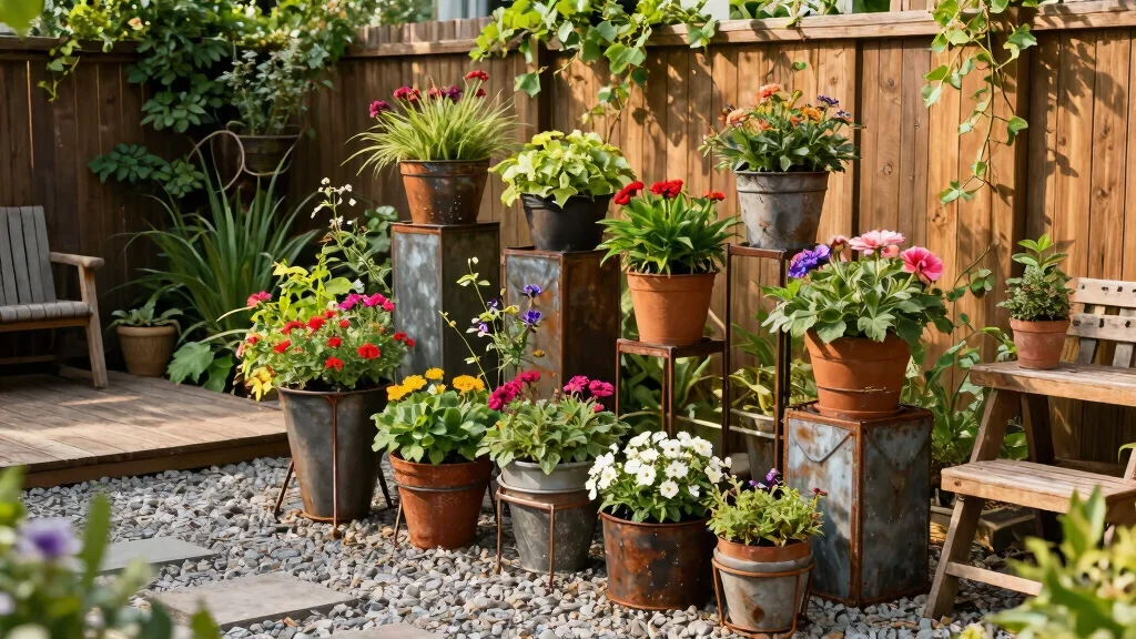 7 Metal Outdoor Plant Stand Ideas That Are Stronger and Prettier Than You'd Expect