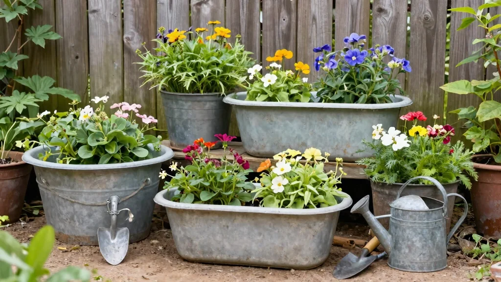 8 Wash Tub Planter Ideas That Are So Vintage You'll Fall in Love